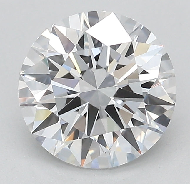 1.46 Carat Round Lab Diamond with  Cut Diamond in 14KT  view 1
