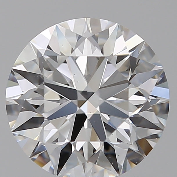 1.52 Carat Round Lab Diamond with  Cut Diamond in 14KT  view 1
