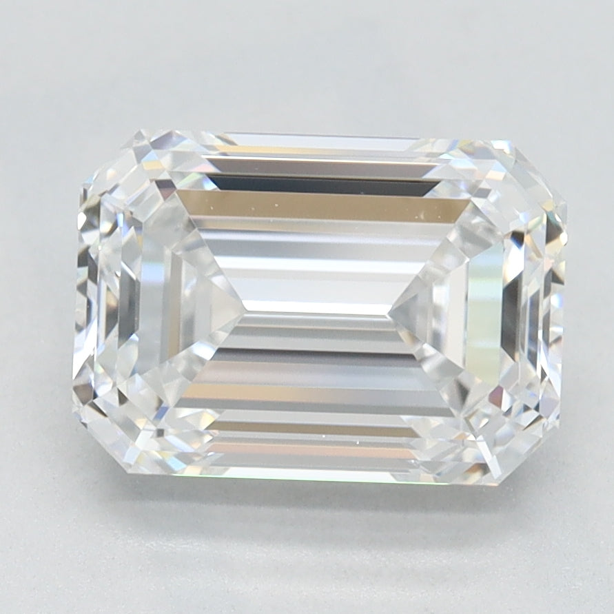 2.12 Carat Emerald Lab Diamond with  Cut Diamond in 14KT  view 1
