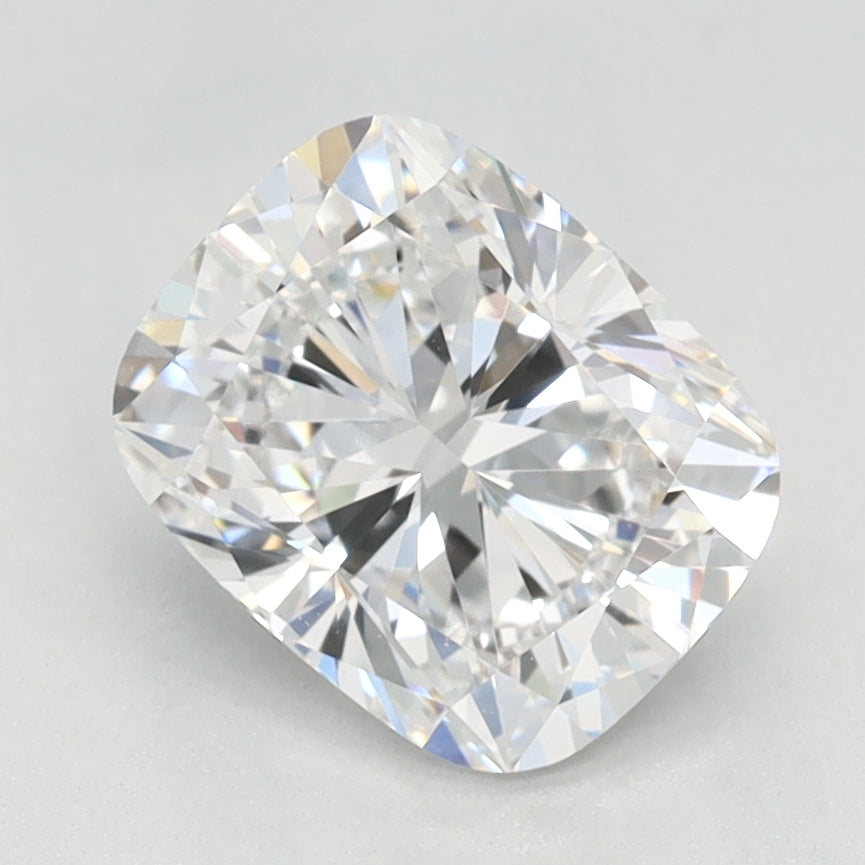 1.5 Carat Cushion Lab Diamond with  Cut Diamond in 14KT  view 1
