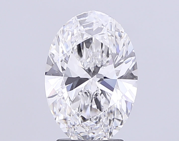 3.04 Carat Oval Lab Diamond with  Cut Diamond in 14KT  view 1
