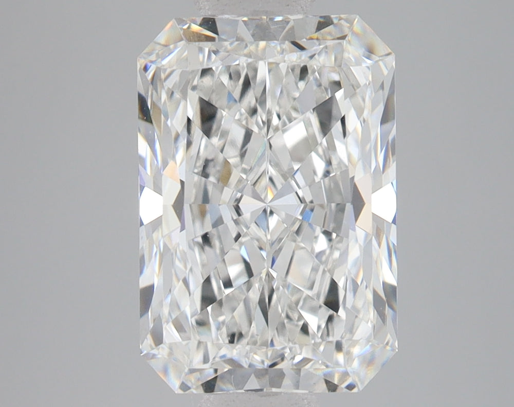 4.03 Carat Radiant Lab Diamond with  Cut Diamond in 14KT  view 1
