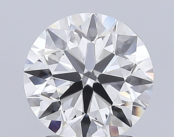 2.5 Carat Round Lab Diamond with  Cut Diamond in 14KT  view 1
