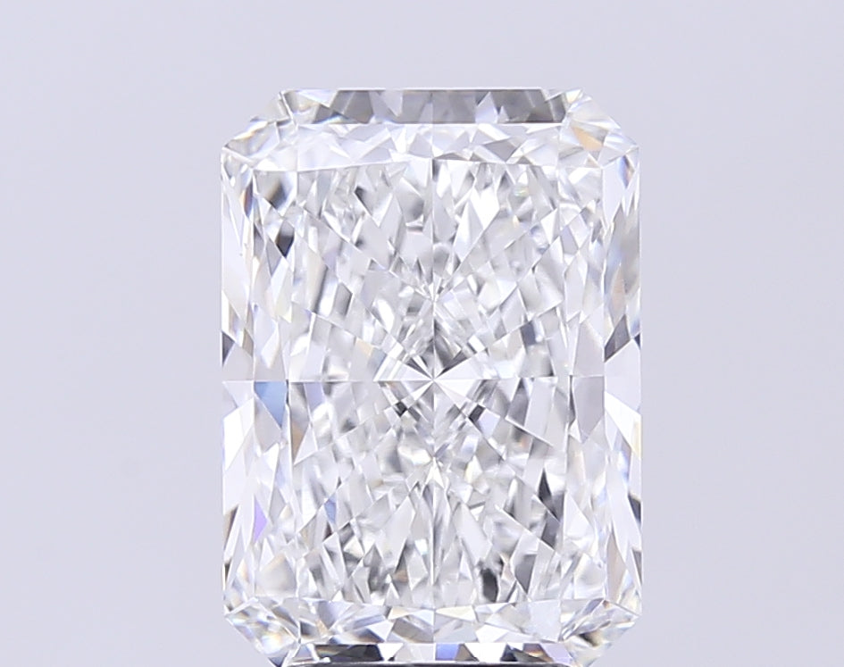 5.01 Carat Radiant Lab Diamond with  Cut Diamond in 14KT  view 1
