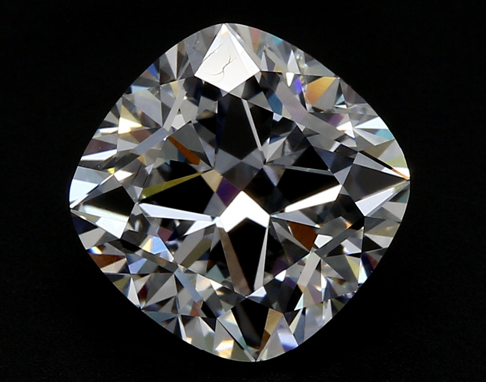 3.09 Carat Cushion Lab Diamond with  Cut Diamond in 14KT  view 1
