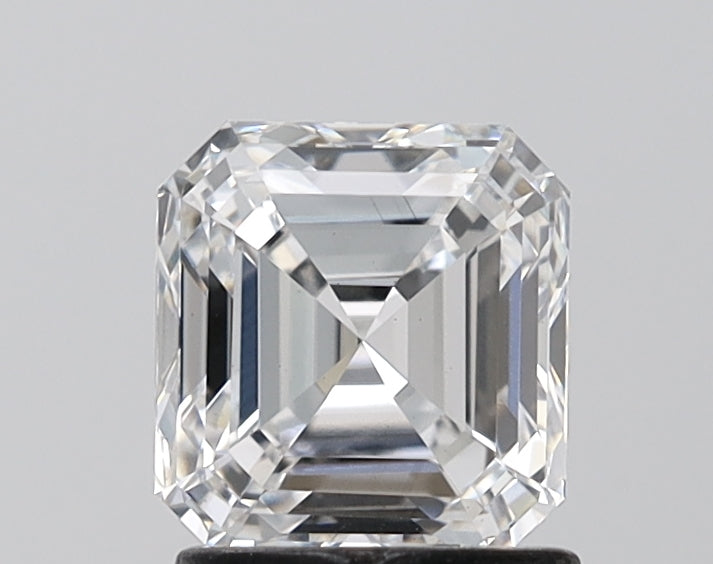 1.5 Carat Emerald Lab Diamond with  Cut Diamond in 14KT  view 1
