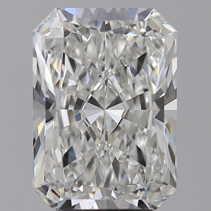 4.54 Carat Radiant Lab Diamond with  Cut Diamond in 14KT  view 1

