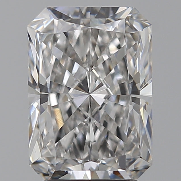 3.07 Carat Radiant Lab Diamond with  Cut Diamond in 14KT  view 1
