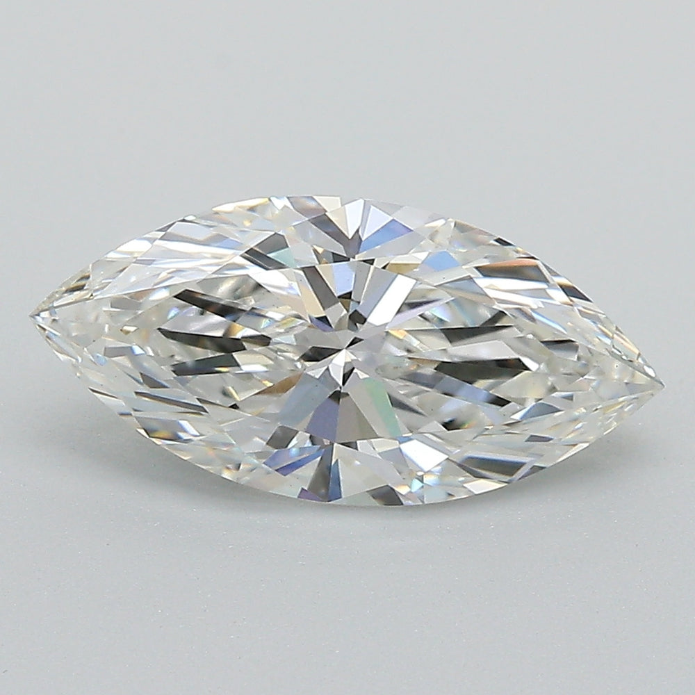2.04 Carat Marquise Lab Diamond with  Cut Diamond in 14KT  view 1
