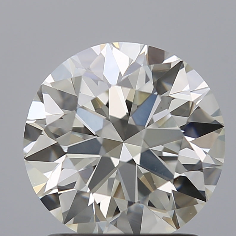 1.4 Carat Round Natural Diamond with  Cut Diamond in 14KT  view 1
