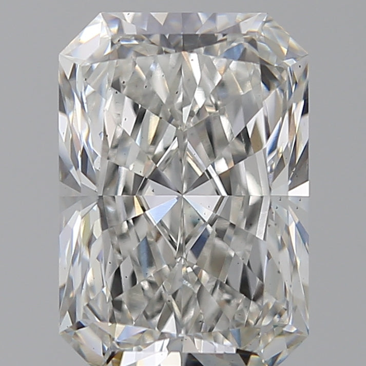 4.25 Carat Radiant Lab Diamond with  Cut Diamond in 14KT  view 1

