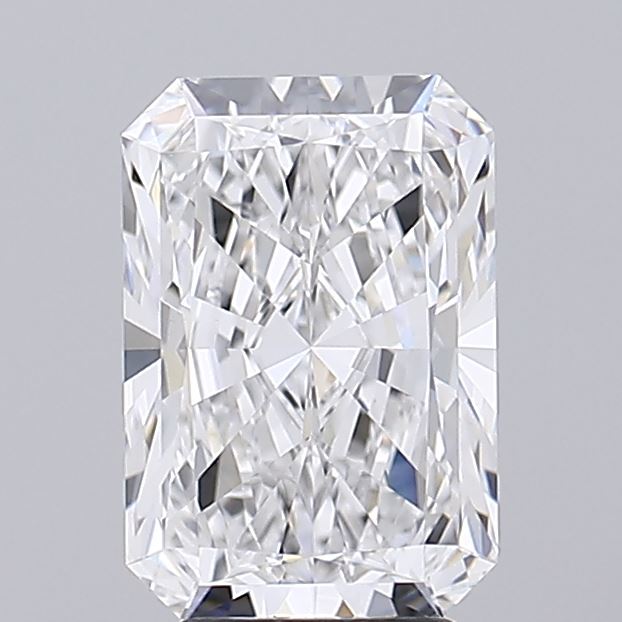 3.6 Carat Radiant Lab Diamond with  Cut Diamond in 14KT  view 1
