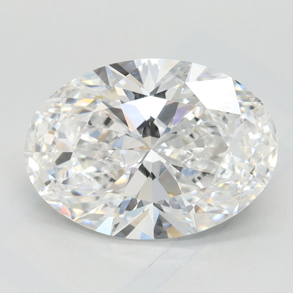 2.0 Carat Oval Lab Diamond with  Cut Diamond in 14KT  view 1
