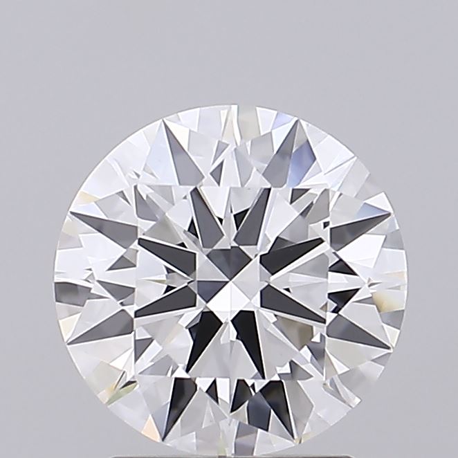 2.23 Carat Round Lab Diamond with  Cut Diamond in 14KT  view 1
