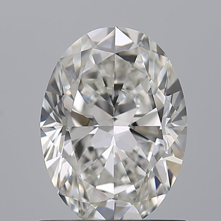 0.9 Carat Oval Natural Diamond with  Cut Diamond in 14KT  view 1
