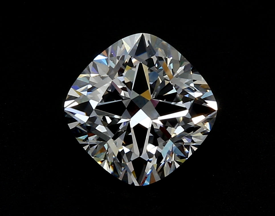 3.09 Carat Cushion Lab Diamond with  Cut Diamond in 14KT  view 1
