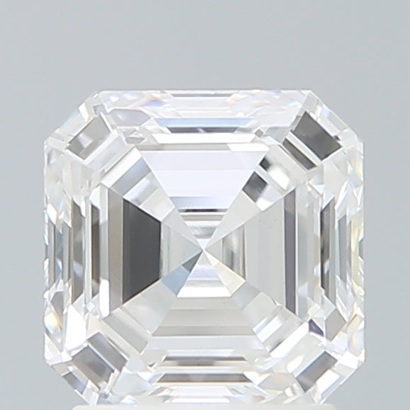 2.19 Carat Asscher Lab Diamond with  Cut Diamond in 14KT  view 1

