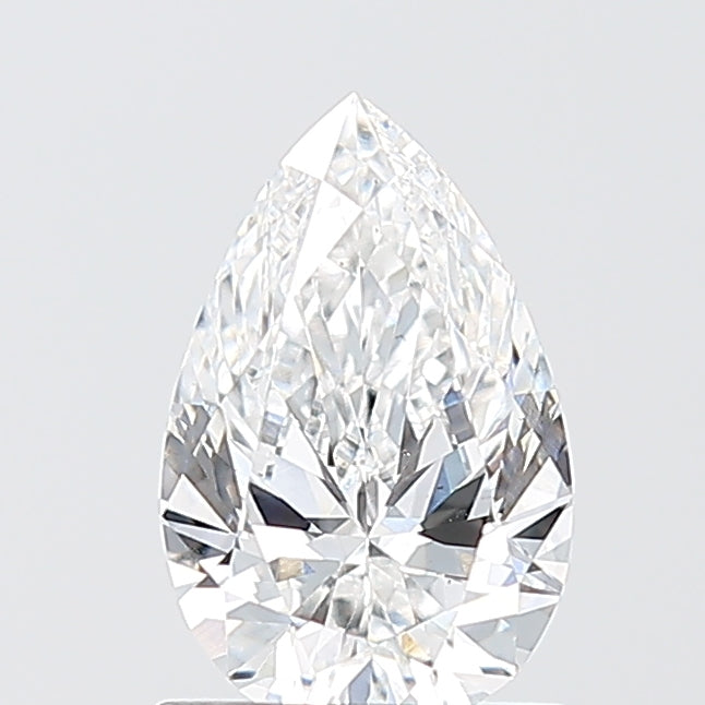 1.1 Carat Pear Lab Diamond with  Cut Diamond in 14KT  view 1
