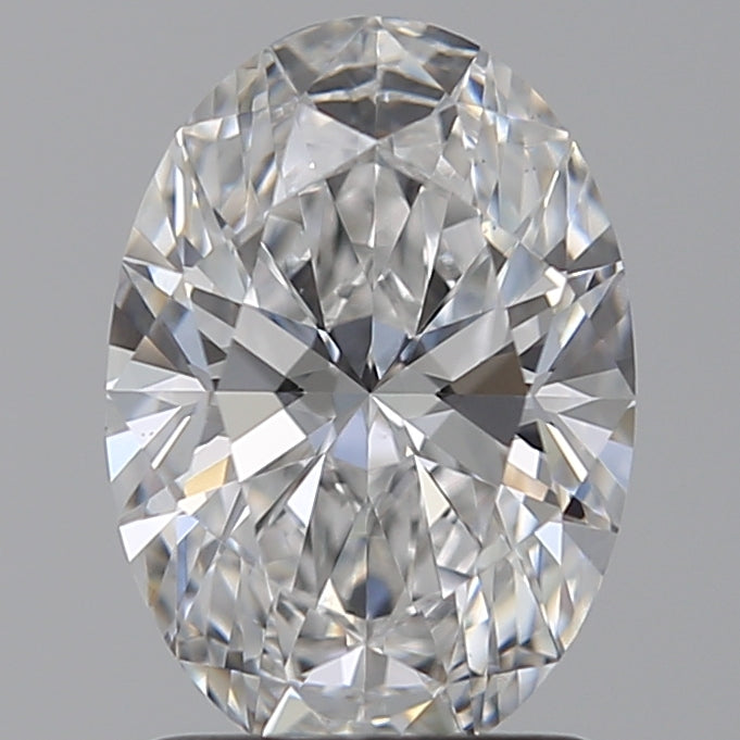 1.54 Carat Oval Lab Diamond with  Cut Diamond in 14KT  view 1
