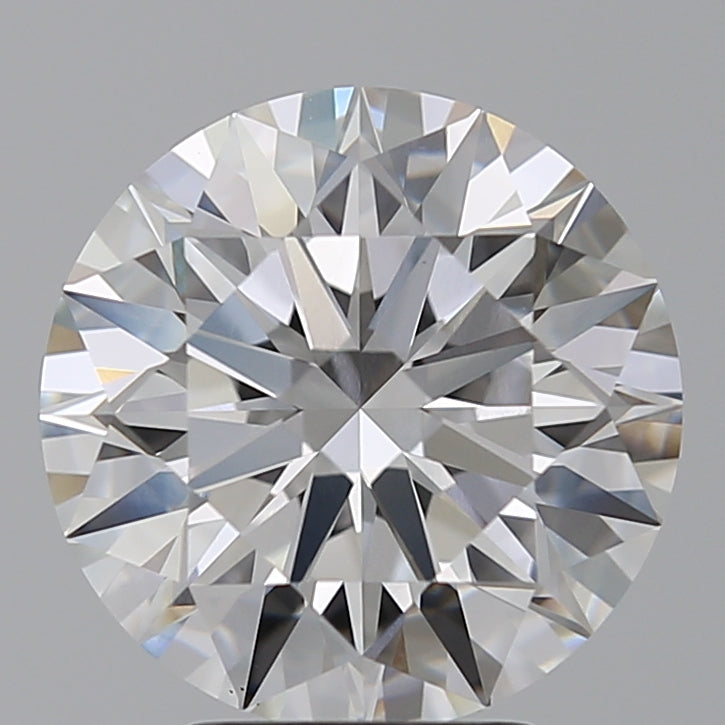 4.02 Carat Round Lab Diamond with  Cut Diamond in 14KT  view 1
