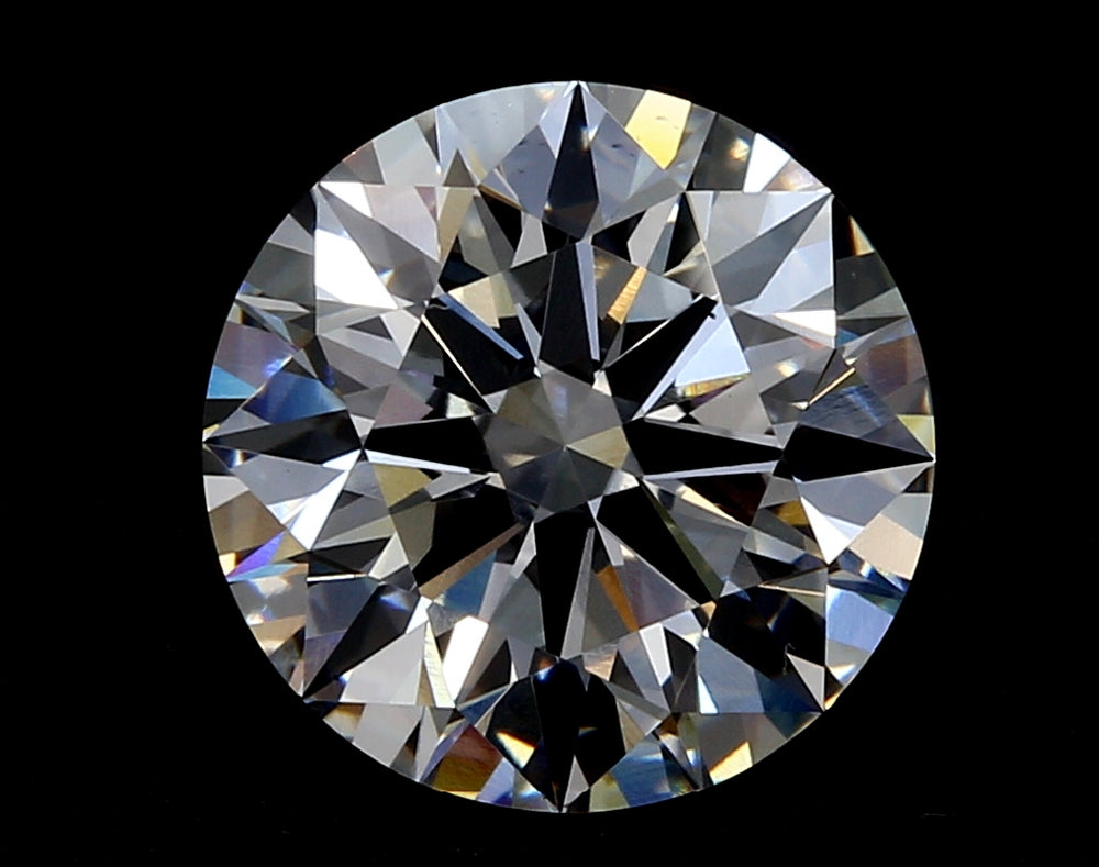 3.26 Carat Round Lab Diamond with  Cut Diamond in 14KT  view 1
