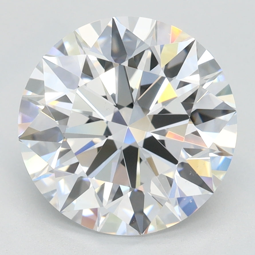 2.81 Carat Round Lab Diamond with  Cut Diamond in 14KT  view 1
