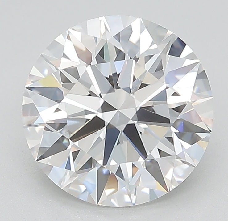 2.63 Carat Round Lab Diamond with  Cut Diamond in 14KT  view 1
