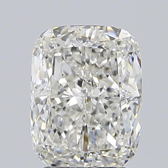 3.07 Carat Cushion Lab Diamond with  Cut Diamond in 14KT  view 1

