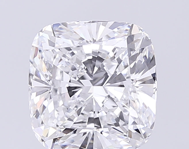 3.07 Carat Cushion Lab Diamond with  Cut Diamond in 14KT  view 1
