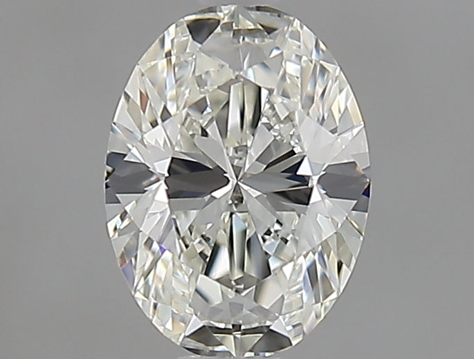 0.64 Carat Oval Natural Diamond with  Cut Diamond in 14KT  view 1

