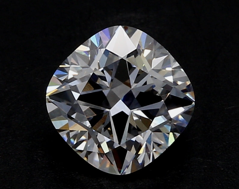 3.54 Carat Cushion Lab Diamond with  Cut Diamond in 14KT  view 1

