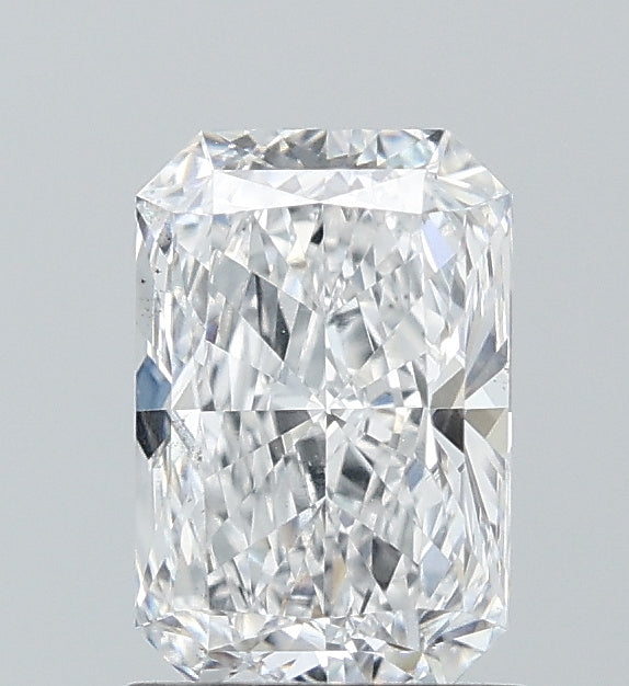 1.44 Carat Radiant Lab Diamond with  Cut Diamond in 14KT  view 1
