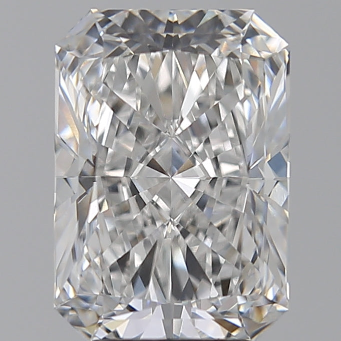 4.05 Carat Radiant Lab Diamond with  Cut Diamond in 14KT  view 1
