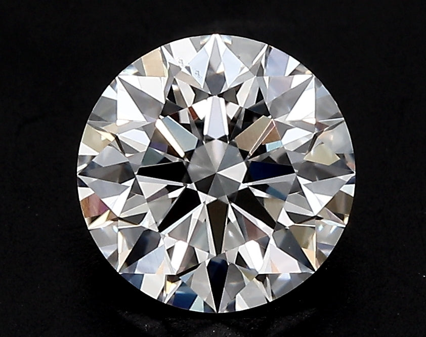 4.48 Carat Round Lab Diamond with  Cut Diamond in 14KT  view 1
