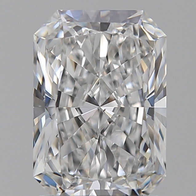 1.54 Carat Radiant Lab Diamond with  Cut Diamond in 14KT  view 1
