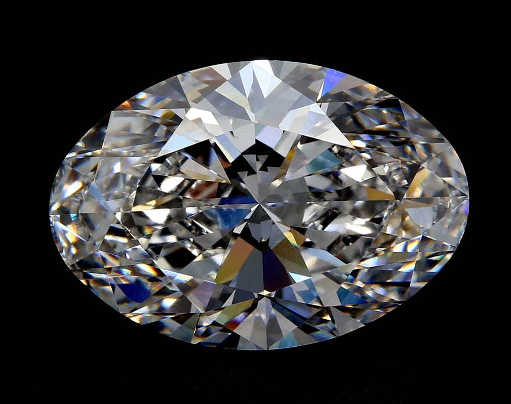 2.0 Carat Oval Lab Diamond with  Cut Diamond in 14KT  view 1
