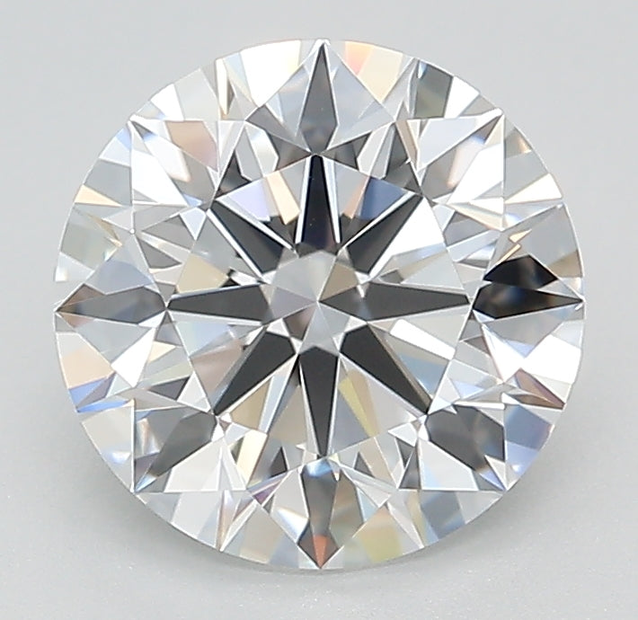 2.13 Carat Round Lab Diamond with  Cut Diamond in 14KT  view 1
