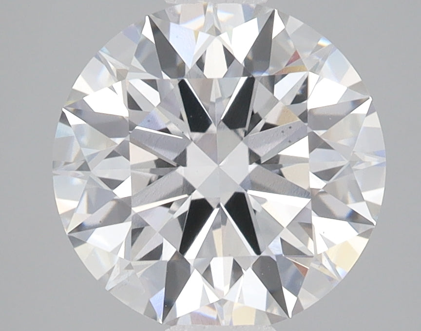 3.1 Carat Round Lab Diamond with  Cut Diamond in 14KT  view 1
