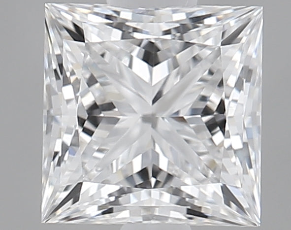 1.07 Carat Princess Lab Diamond with  Cut Diamond in 14KT  view 1
