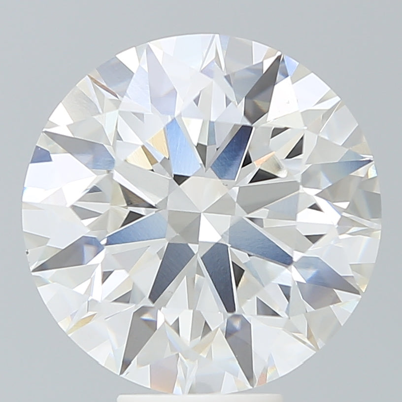 8.5 Carat Round Lab Diamond with  Cut Diamond in 14KT  view 1
