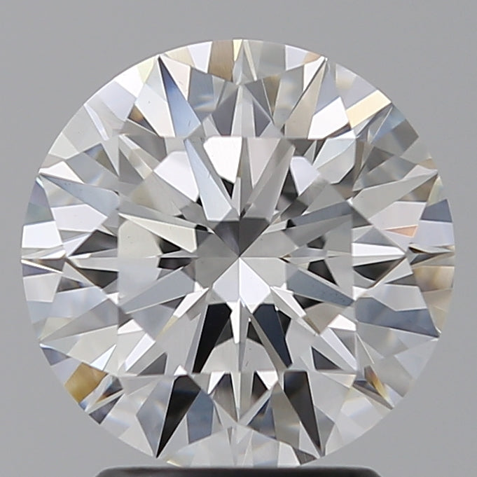 2.53 Carat Round Lab Diamond with  Cut Diamond in 14KT  view 1
