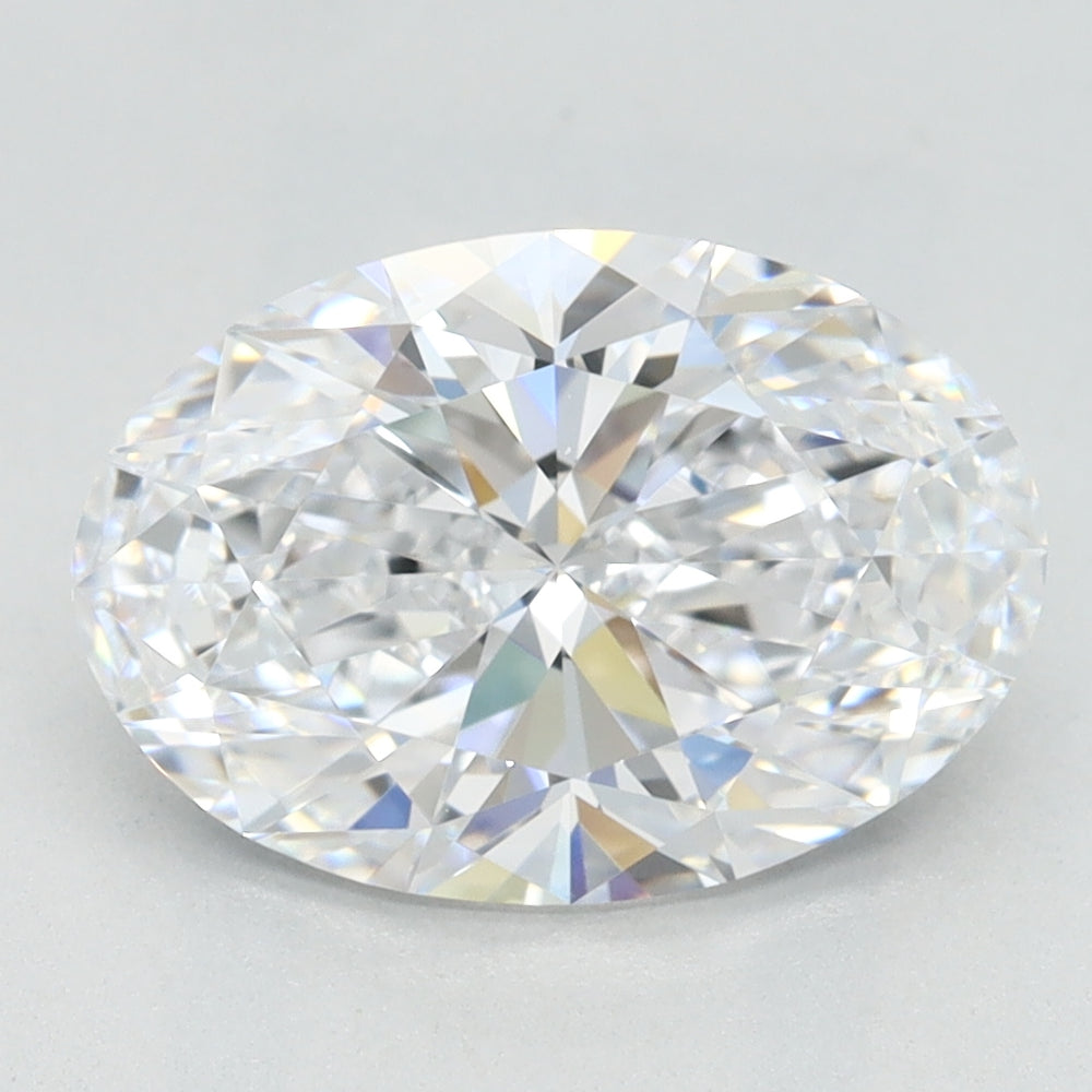 2.33 Carat Oval Lab Diamond with  Cut Diamond in 14KT  view 1
