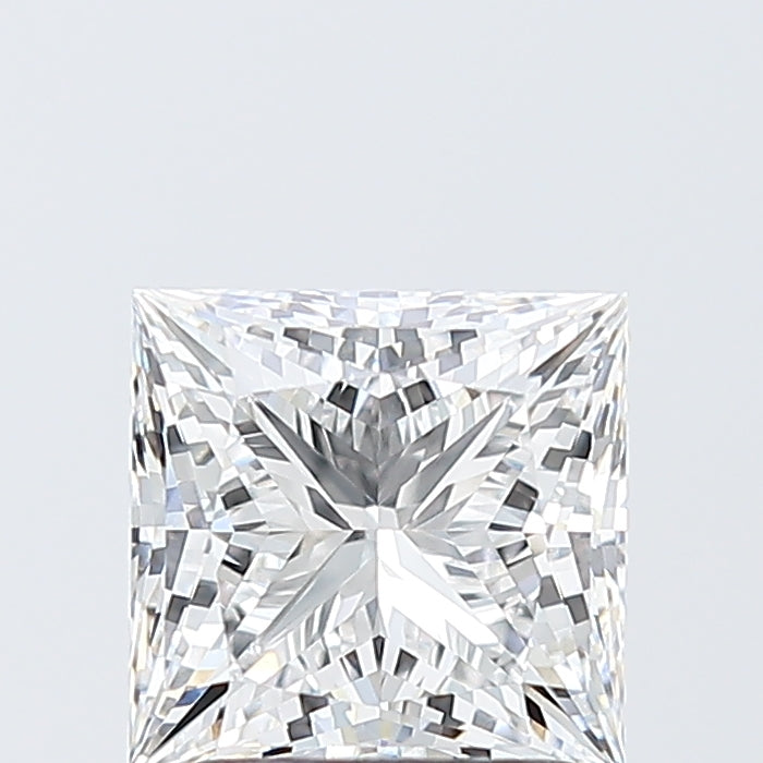 2.05 Carat Princess Lab Diamond with  Cut Diamond in 14KT  view 1
