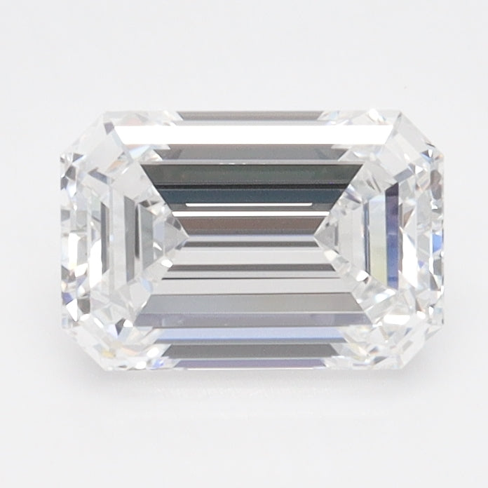 1.31 Carat Emerald Lab Diamond with  Cut Diamond in 14KT  view 1
