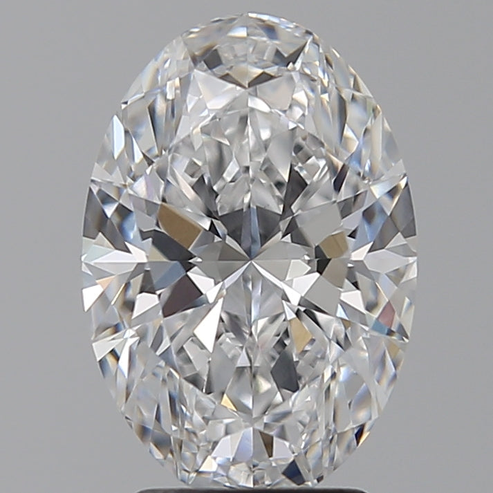 3.01 Carat Oval Lab Diamond with  Cut Diamond in 14KT  view 1
