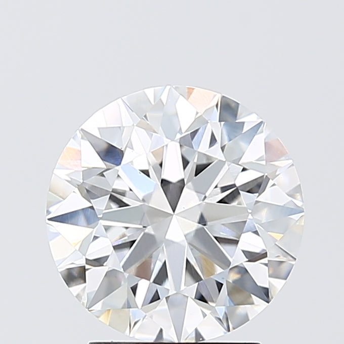 2.55 Carat Round Lab Diamond with  Cut Diamond in 14KT  view 1
