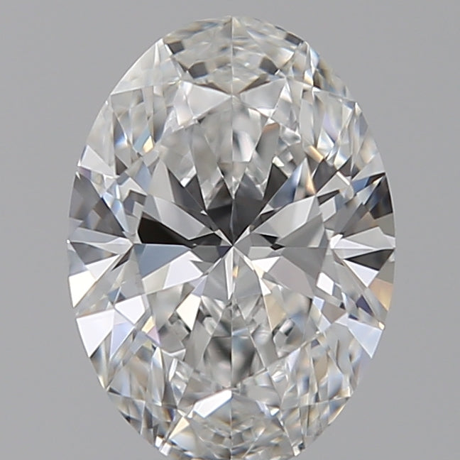 1.09 Carat Oval Lab Diamond with  Cut Diamond in 14KT  view 1
