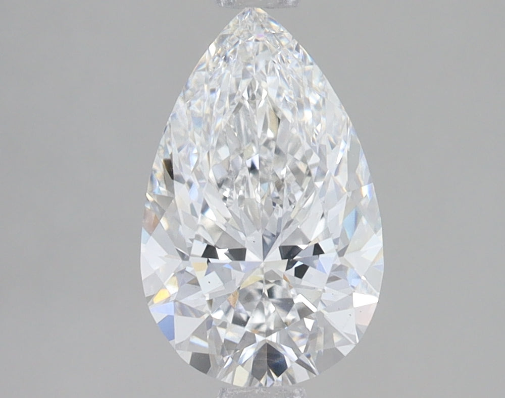 1.73 Carat Pear Lab Diamond with  Cut Diamond in 14KT  view 1
