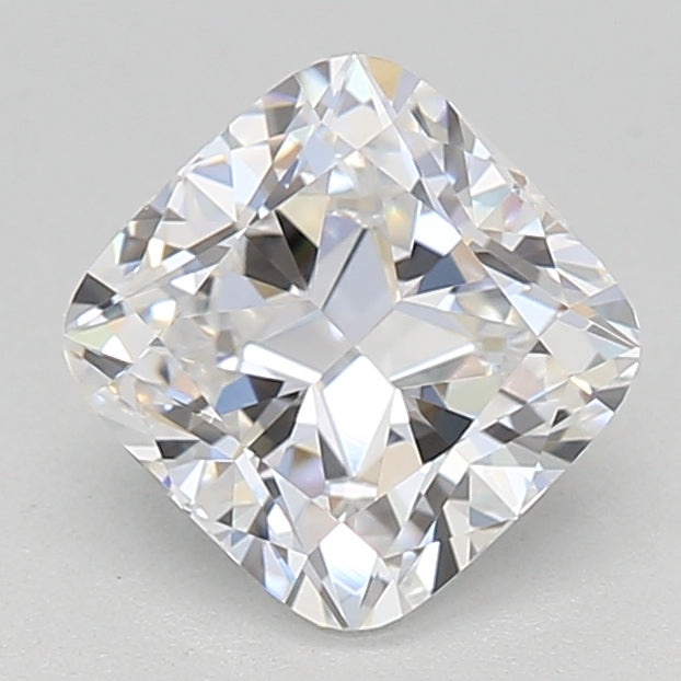 0.74 Carat Cushion Lab Diamond with  Cut Diamond in 14KT  view 1
