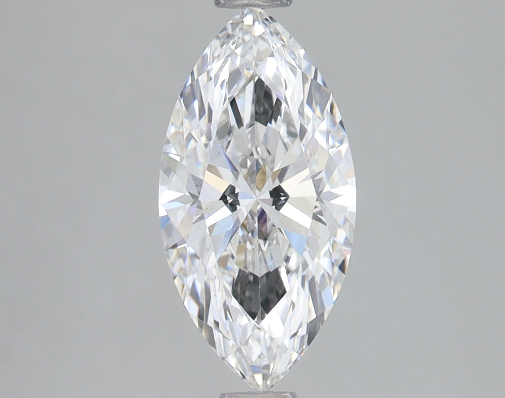 1.5 Carat Marquise Lab Diamond with  Cut Diamond in 14KT  view 1
